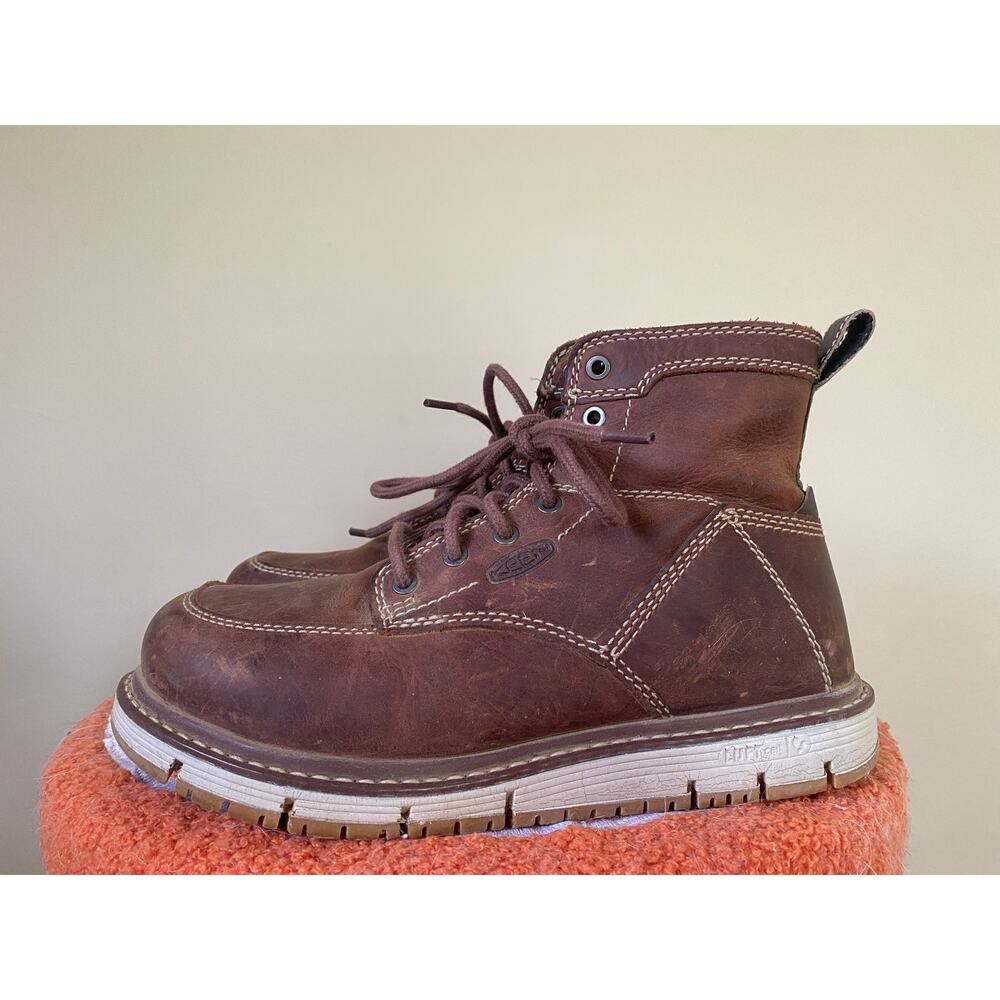 Keen Brown Leather Ankle Boots